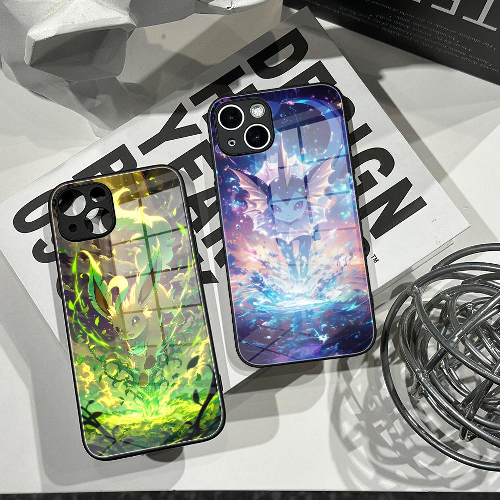 Apple Iphone 15 - Cover P-Pokemons Phone Case Tempered Glass