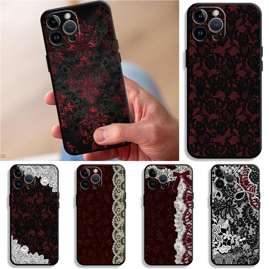 Black And Red Sexy Lace Phone  - Apple Iphone 15 评论和价格