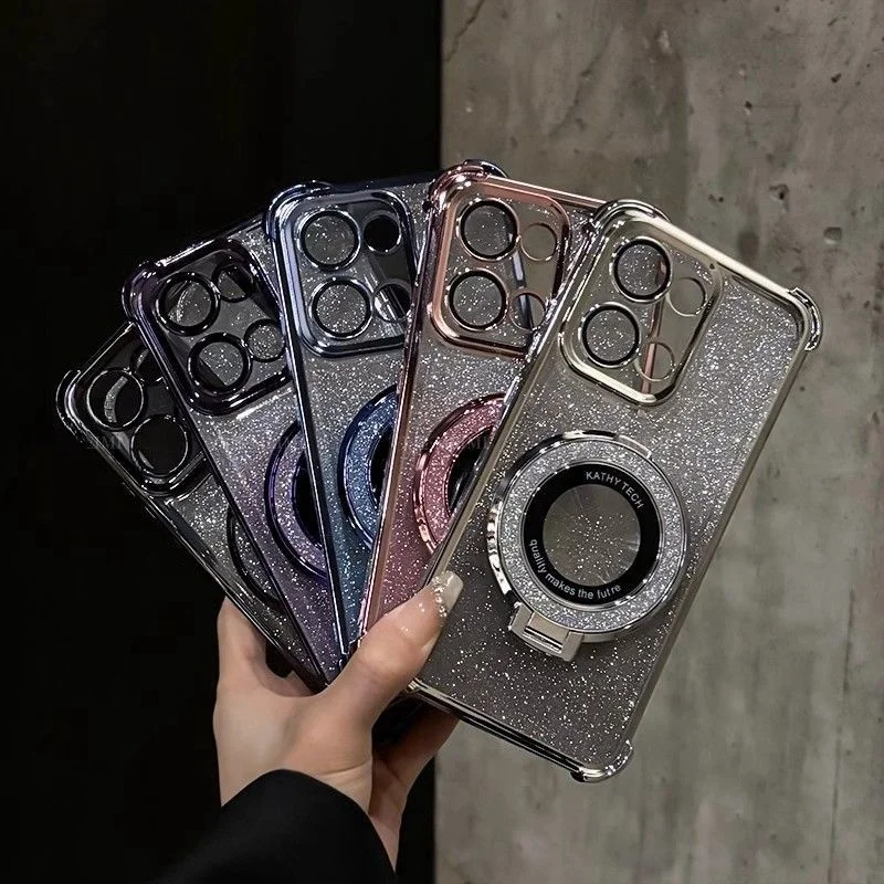 Glitter Mirror Holder Case For - Vivo Y28 评论和价格