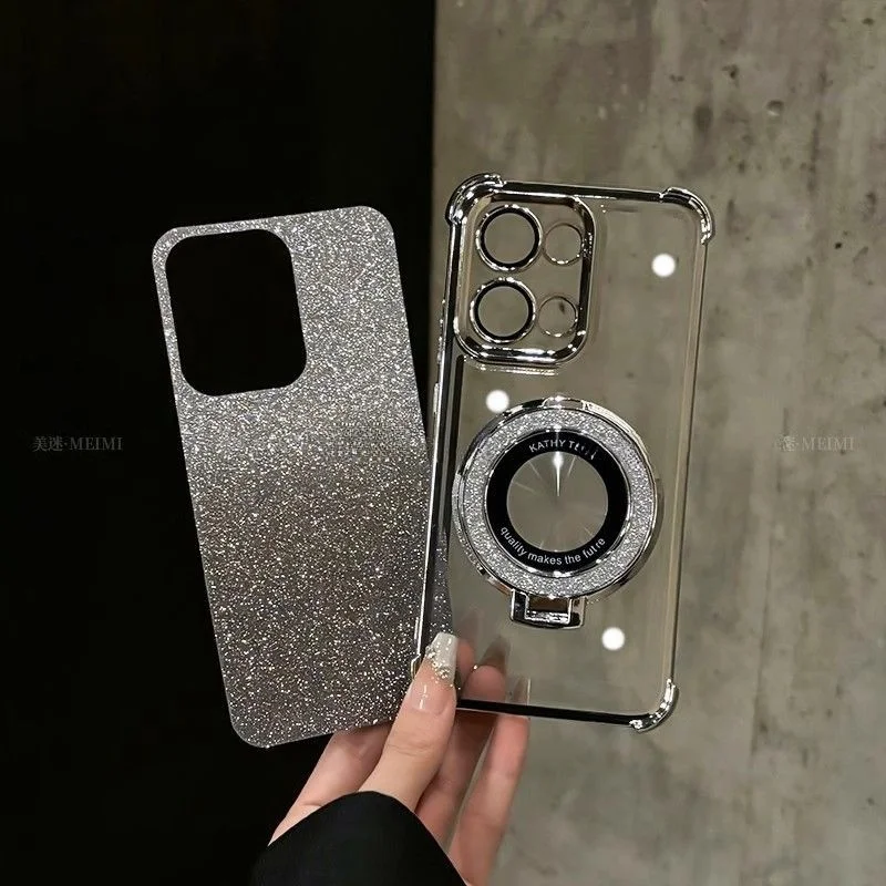 Glitter Mirror Holder Case For - Vivo Y28 评论和价格